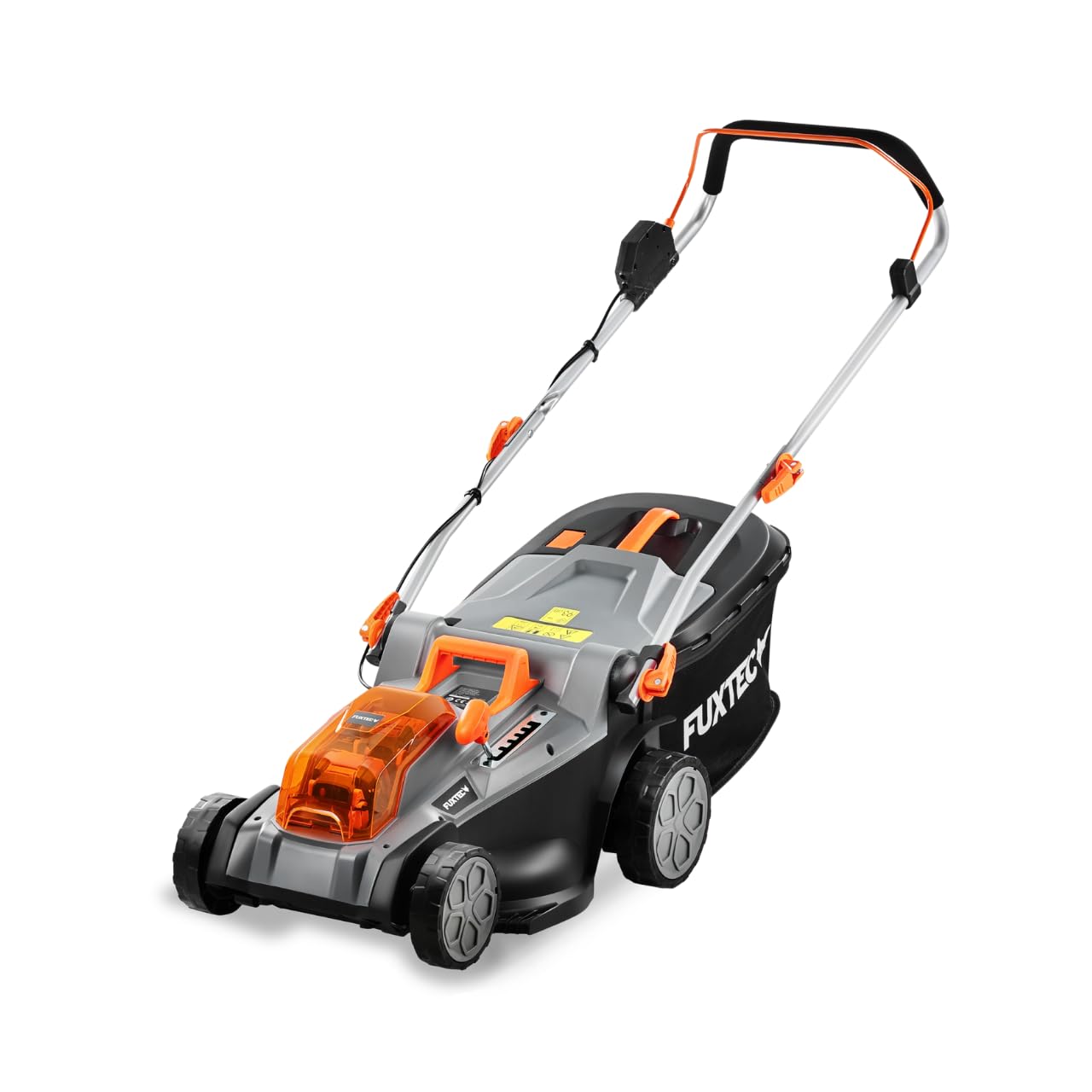 Fuxtec Akku Rasenmäher 40V (2x20V) E2RM43- Schnittbreite 43cm, Variable Schnitthöhe, Elektrorasenmäher, Kabellos (Li-Ion Akku & Ladegerät inklusive)