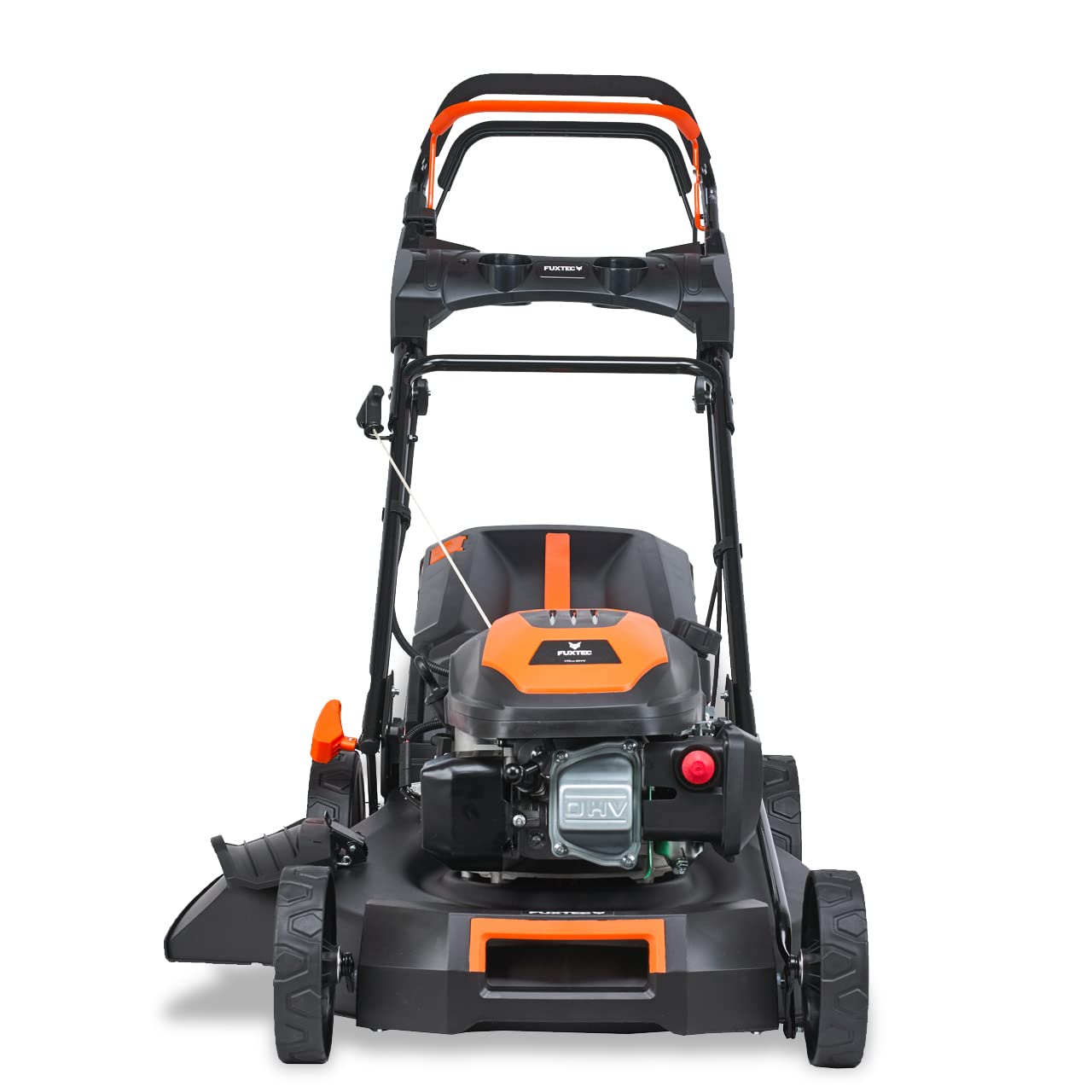 FUXTEC FX-RM5170eS Benzin-Rasenmäher – 4in1, E-Start, 51 cm Schnittbreite, 4-Takt, Hinterradantrieb, Seitenauswurf, Big Wheel, 60 L Fangkorb