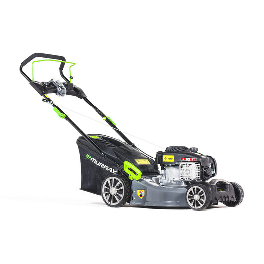 Murray EQ2-400 Benzin-Rasenmäher – 46 cm Schnittbreite, selbstfahrend, 2-in-1, 50 L Fangkorb, für kleine & mittlere Flächen, B&S Motor